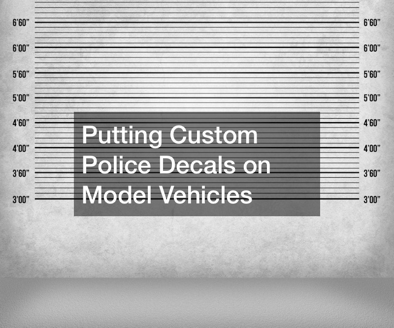 Putting Custom Police Decals on Model Vehicles