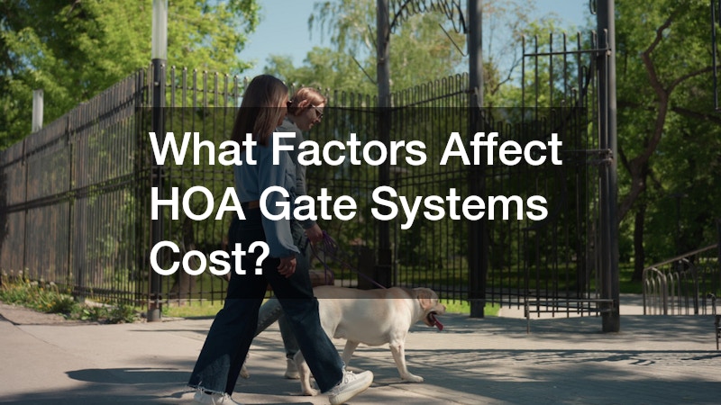 What Factors Affect HOA Gate Systems Cost?